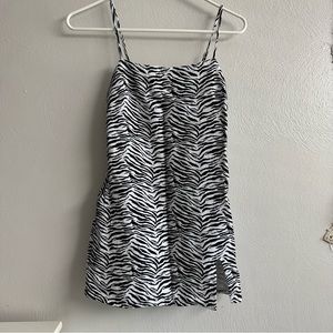 Kendall + Kylie Zebra Print Mini Dress
